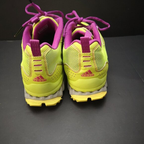 Adidas Torsion System Vigor TR Ladies Size 9.5 Lime Green & Hot Pink Sneakers - Picture 5 of 10